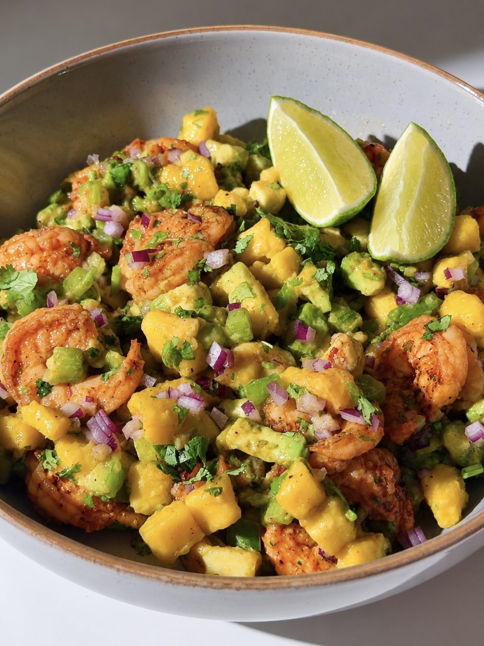Chili Lime Shrimp & Mango Salad